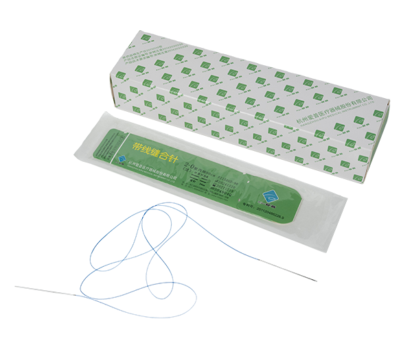 帶線(xiàn)縫合針(聚丙烯)荷包針